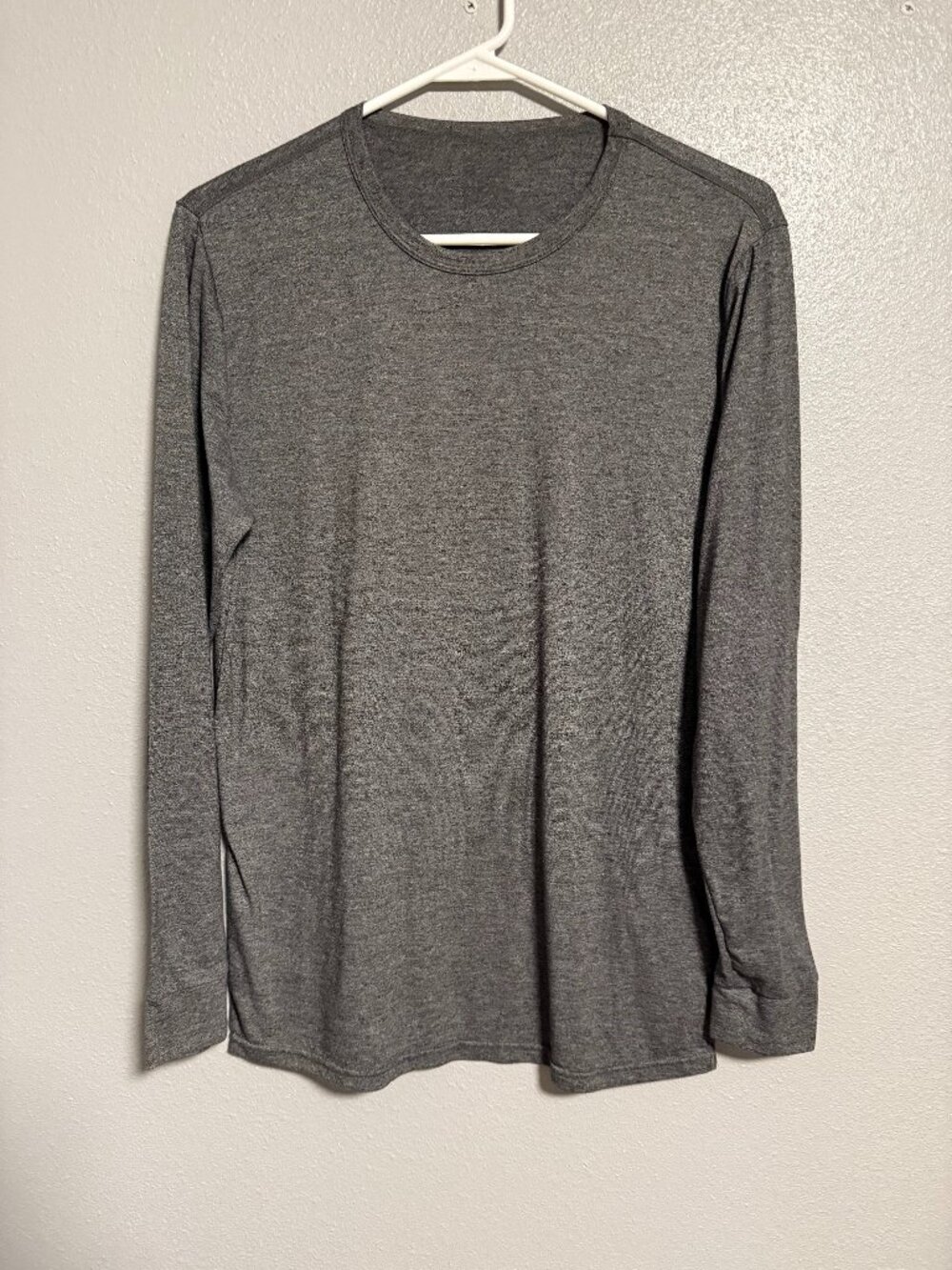 32 Degrees Men's M Thermal Shirt Heather Grey Gray Silky/ Smooth Long Sleeve